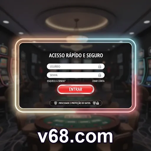 Uso mobile sem complicação no app da plataforma v68.com